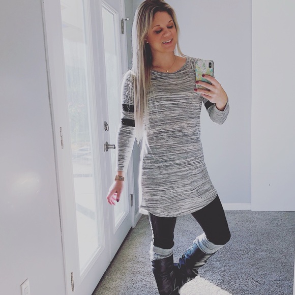 Long Sleeve Tee Dress - Picture 1 of 4